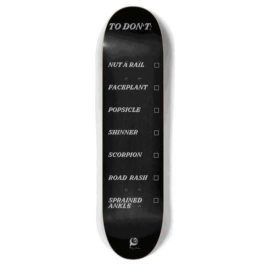 To Don't List Black 7.87 City Vision Skateboards  City Vision Skateboards 7.87