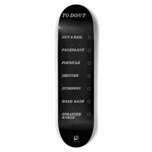 To Don't List Black 8.50 City Vision Skateboards  City Vision Skateboards 8.50
