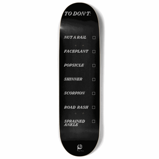 To Don't List Black 9.00 City Vision Skateboards  City Vision Skateboards 9.00