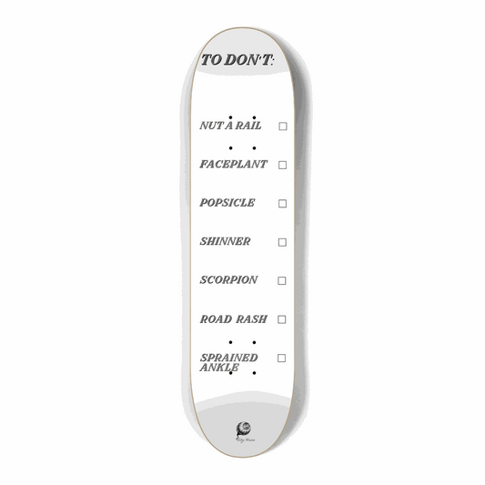 To Don't List White Mini 7.25 City Vision Skateboards  City Vision Skateboards 7.25