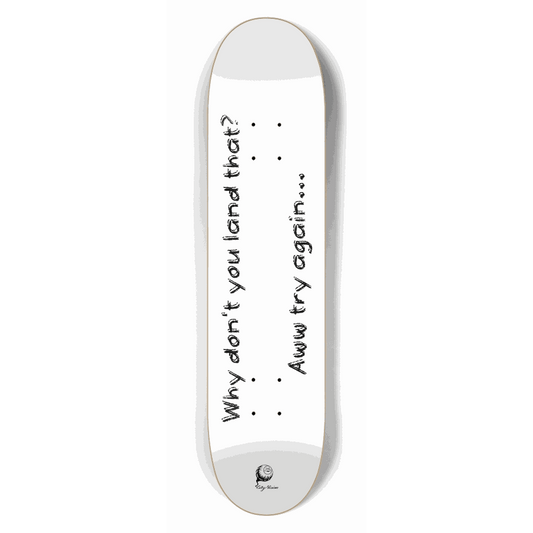 Try Again White 7.50 City Vision Skateboards