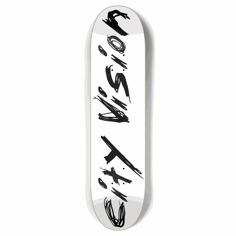 White and Black Name 7.87 City Vision Skateboards  City Vision Skateboards 7.87