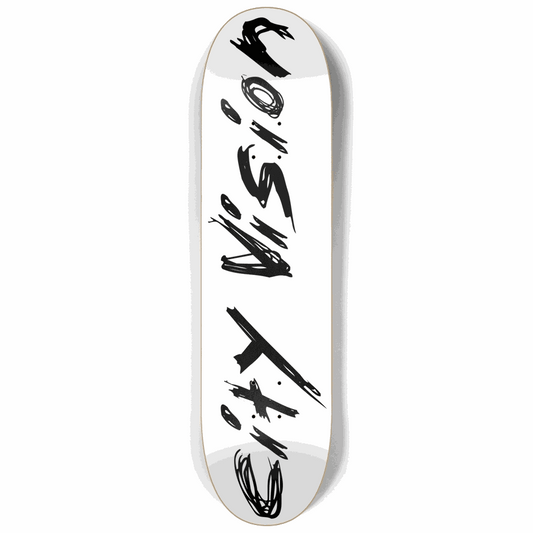 White and Black Name 8.25 City Vision Skateboards  City Vision Skateboards 8.25