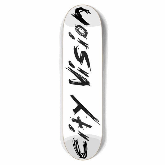 White and Black Name 8.50 City Vision Skateboards  City Vision Skateboards 8.50
