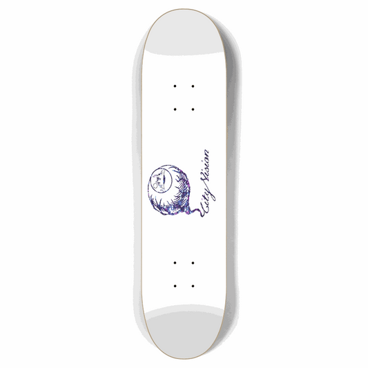 White and Dark Rainbow Gliter Logo 7.87 City Vision Skateboards  City Vision Skateboards 7.87