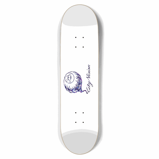 White and Dark Rainbow Gliter Logo 8.50 City Vision Skateboards  City Vision Skateboards 8.50