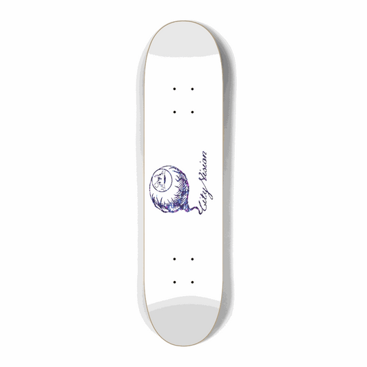 White and Dark Rainbow Gliter Logo Mini 7.25 City Vision Skateboards  City Vision Skateboards 7.25