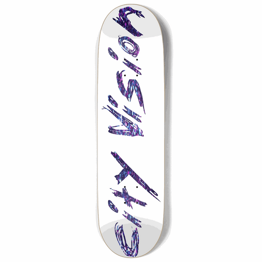 White and Dark Rainbow Glitter Name 9.00 City Vision Skateboards  City Vision Skateboards 9.00