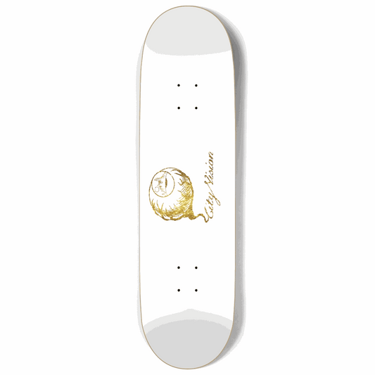 White and Gold Glitter Logo 9.00 City Vision Skateboards  City Vision Skateboards 9.00