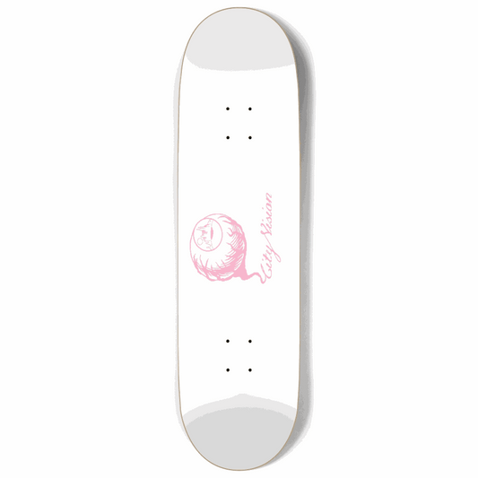White and Pink Logo 9.00 City Vision Skateboards  City Vision Skateboards 9.00