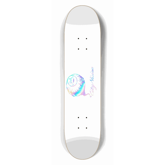 White and Rainbow Logo 7.50 City Vision Skateboards