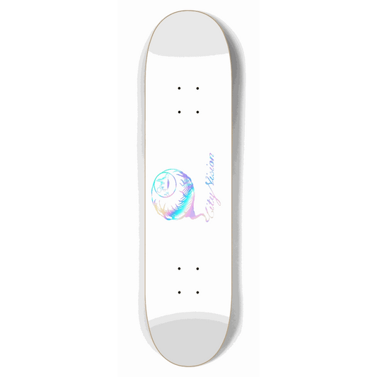 White and Rainbow Logo 7.75 City Vision Skateboards