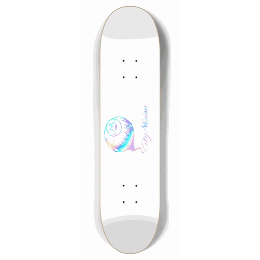 White and Rainbow Logo 7.87 City Vision Skateboards