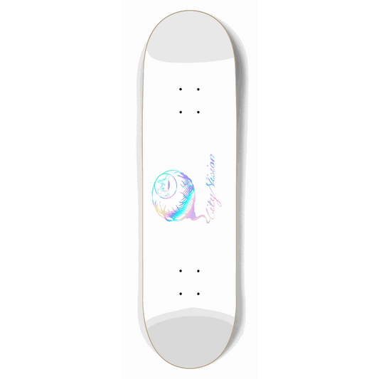 White and Rainbow Logo 8.75 City Vision Skateboards