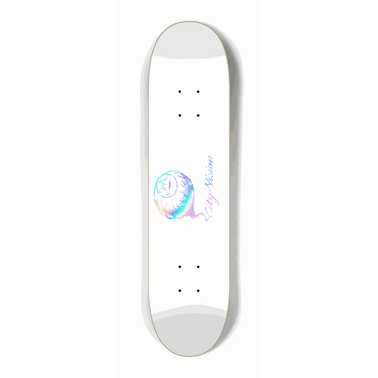 White and Rainbow Logo Mini 7.25 City Vision Skateboards