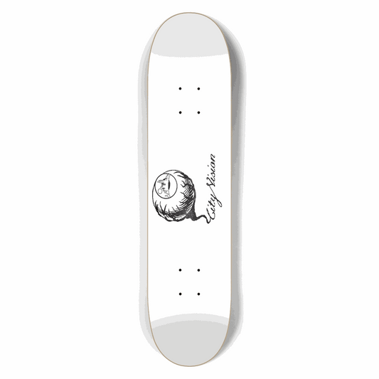 White and Stars Logo 7.50 City Vision Skateboards  City Vision Skateboards 7.50