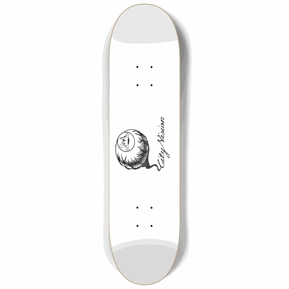 White and Stars Logo 8.25 City Vision Skateboards  City Vision Skateboards 8.25