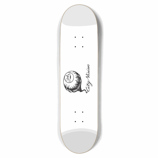 White and Stars Logo 8.50 City Vision Skateboards  City Vision Skateboards 8.50