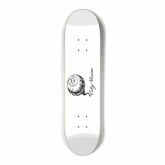 White and Stars Logo Mini 7.25 City Vision Skateboards  City Vision Skateboards 7.25