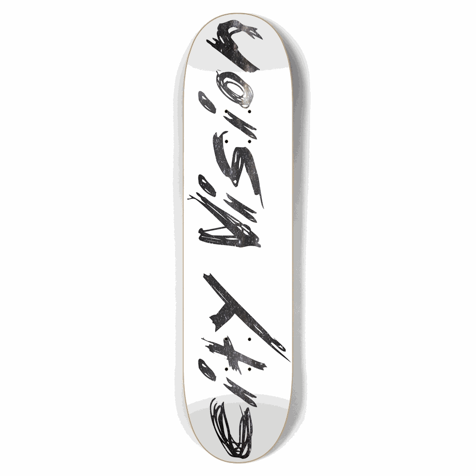 White and Stars Name 7.75 City Vision Skateboards  City Vision Skateboards 7.75