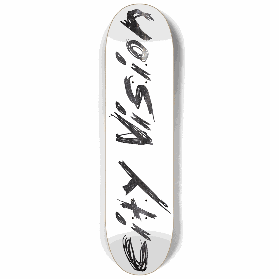White and Stars Name 8.25 City Vision Skateboards  City Vision Skateboards 8.25
