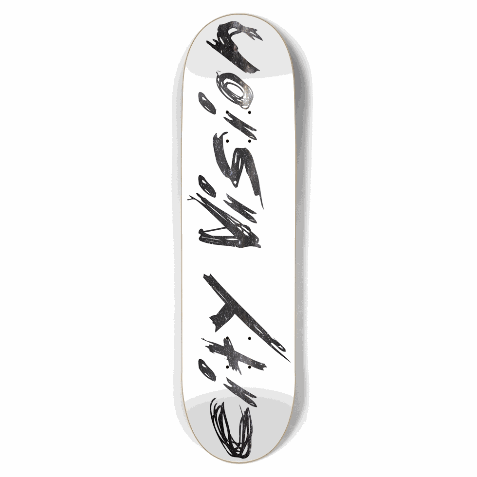 White and Stars Name 8.50 City Vision Skateboards  City Vision Skateboards 8.50