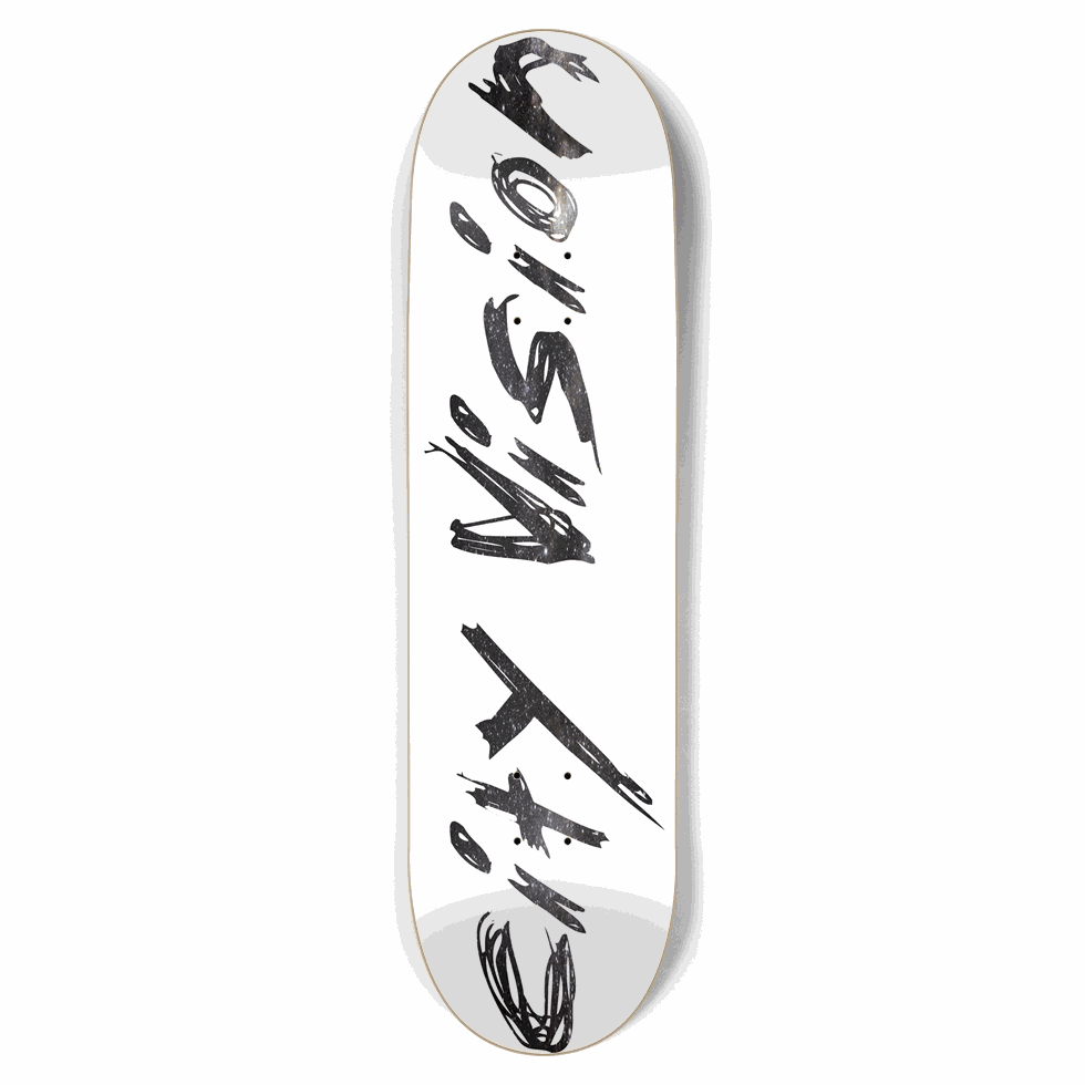 White and Stars Name 8.75 City Vision Skateboards  City Vision Skateboards 8.75