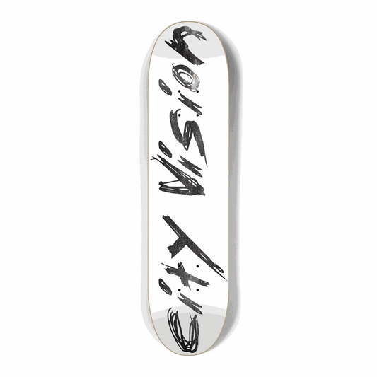 White and Stars Name Mini 7.25 City Vision Skateboards  City Vision Skateboards 7.25