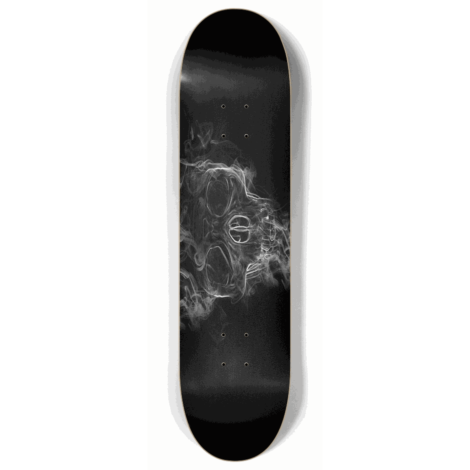 Skateboard - Wispy Skull 8.00 by City Vision Skateboards (8.00)