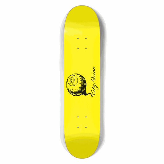 Yellow and Black Logo 7.50 City Vision Skateboards  City Vision Skateboards 7.50