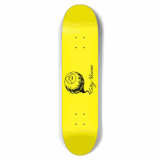 Yellow and Black Logo 7.62 City Vision Skateboards  City Vision Skateboards 7.62