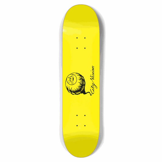 Yellow and Black Logo 7.75 City Vision Skateboards  City Vision Skateboards 7.75