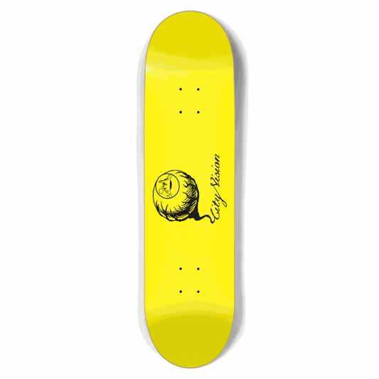 Yellow and Black Logo 8.50 City Vision Skateboards  City Vision Skateboards 8.50