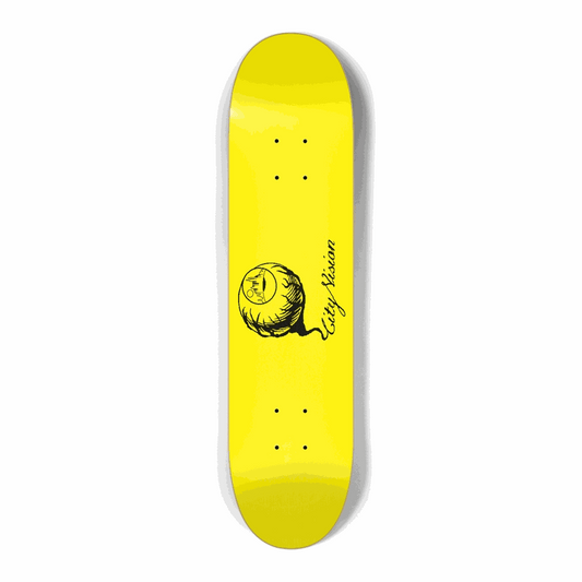 Yellow and Black Logo Mini 7.25 City Vision Skateboards  City Vision Skateboards 7.25