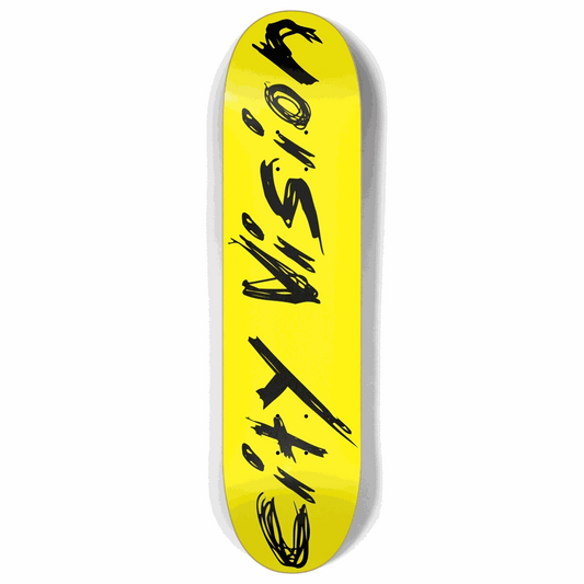 Yellow and Black Name 8.00 City Vision Skateboards  City Vision Skateboards 8.00