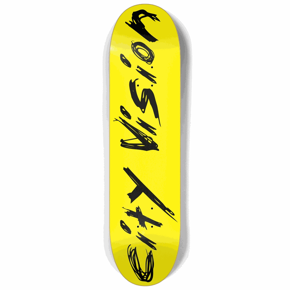 Yellow and Black Name 8.25 City Vision Skateboards  City Vision Skateboards 8.25