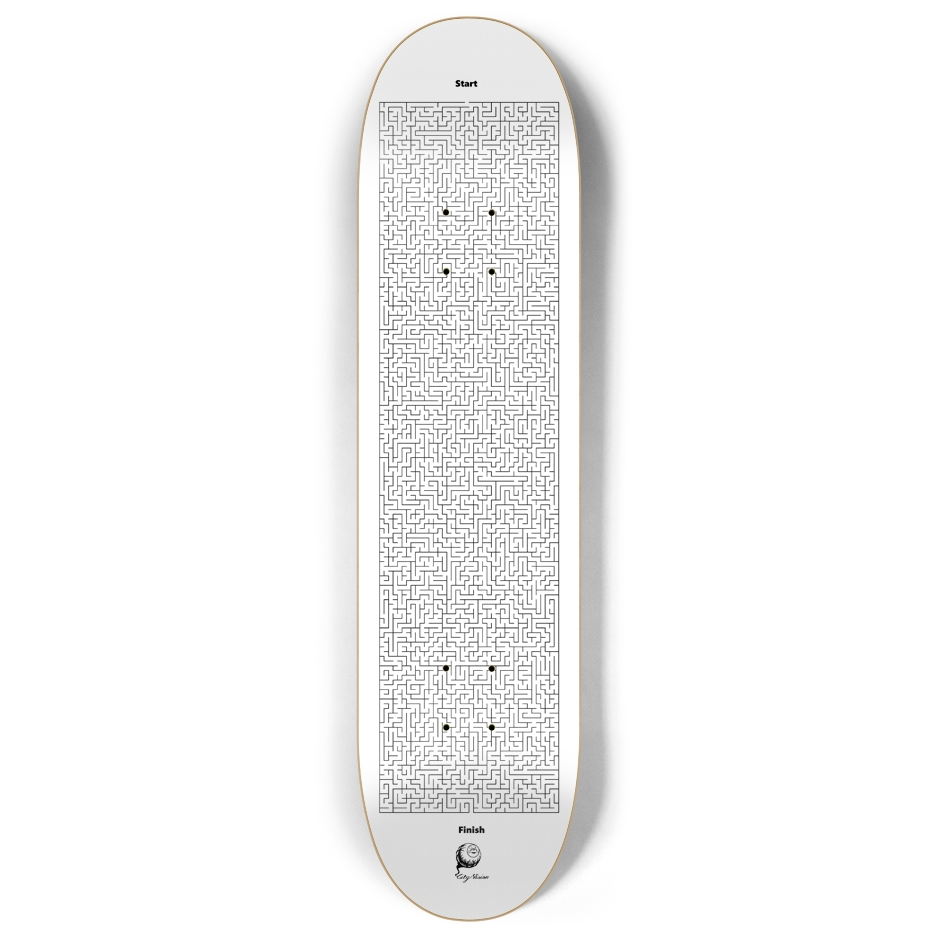 Skateboard - Maze 8.00 by City Vision Skateboards (8.00)