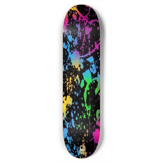 Splatter Paint Black 7.75