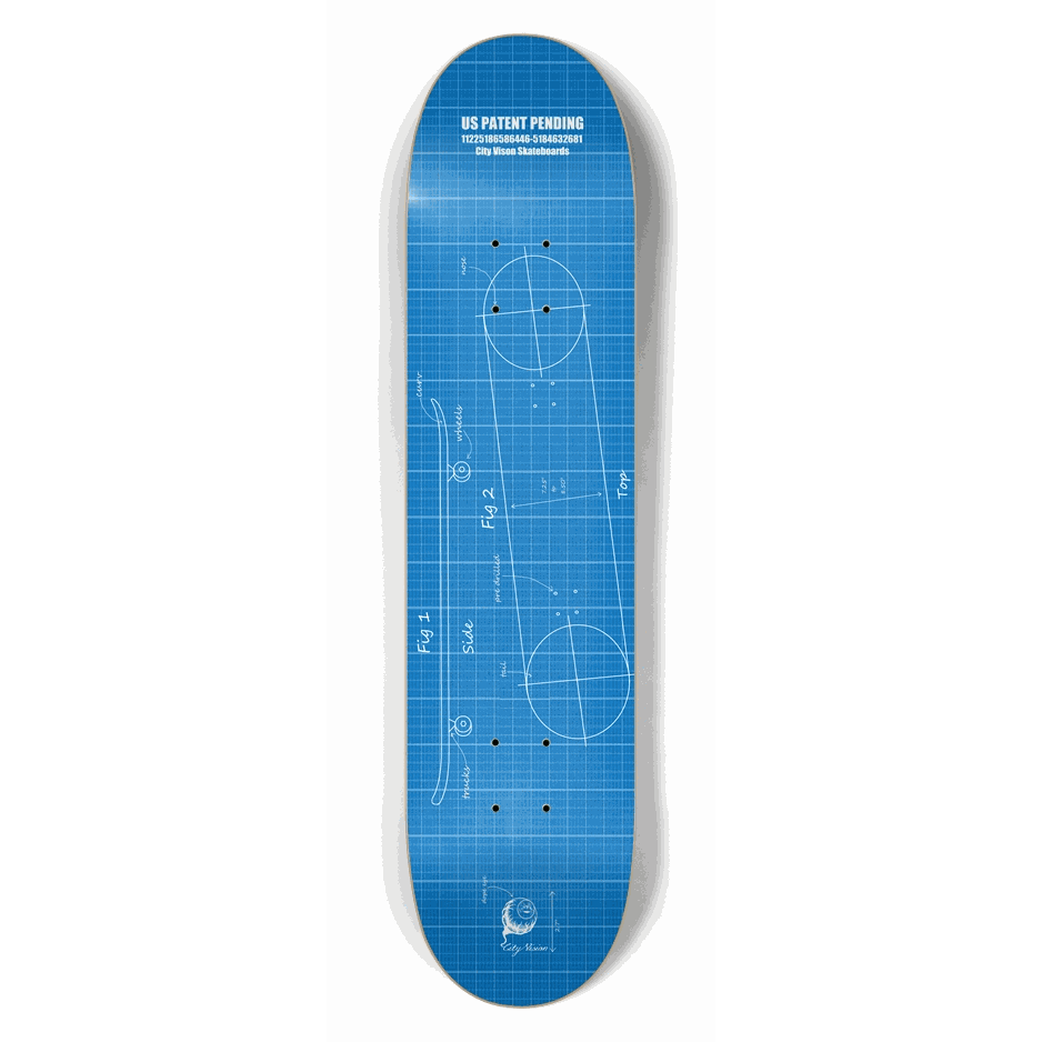 Blue Print 7.50 City Vision Skateboards