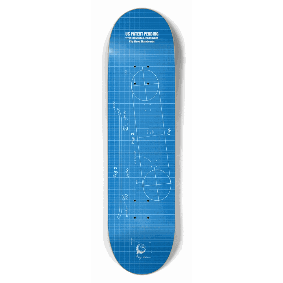 Blue Print 8.50 City Vision Skateboards