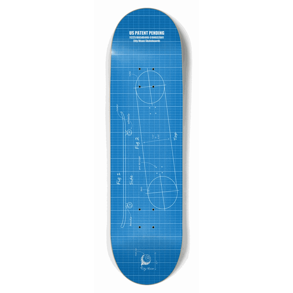 Blue Print 8.75 City Vision Skateboards