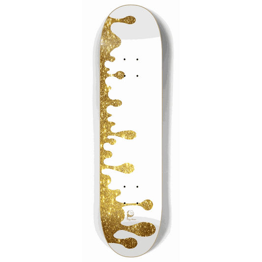 Skateboard - Dripping Gold 8.00 by City Vision Skateboards (8.00)