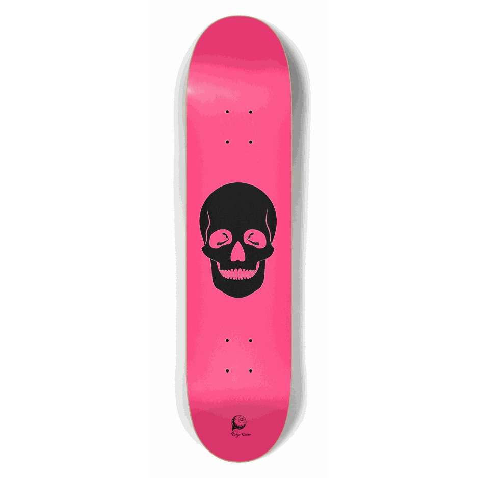 Hot Pink Skull 7.50 City Vision Skateboards