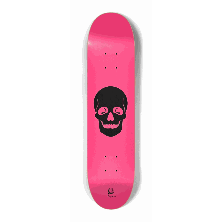 Hot Pink Skull Mini 7.25 City Vision Skateboards