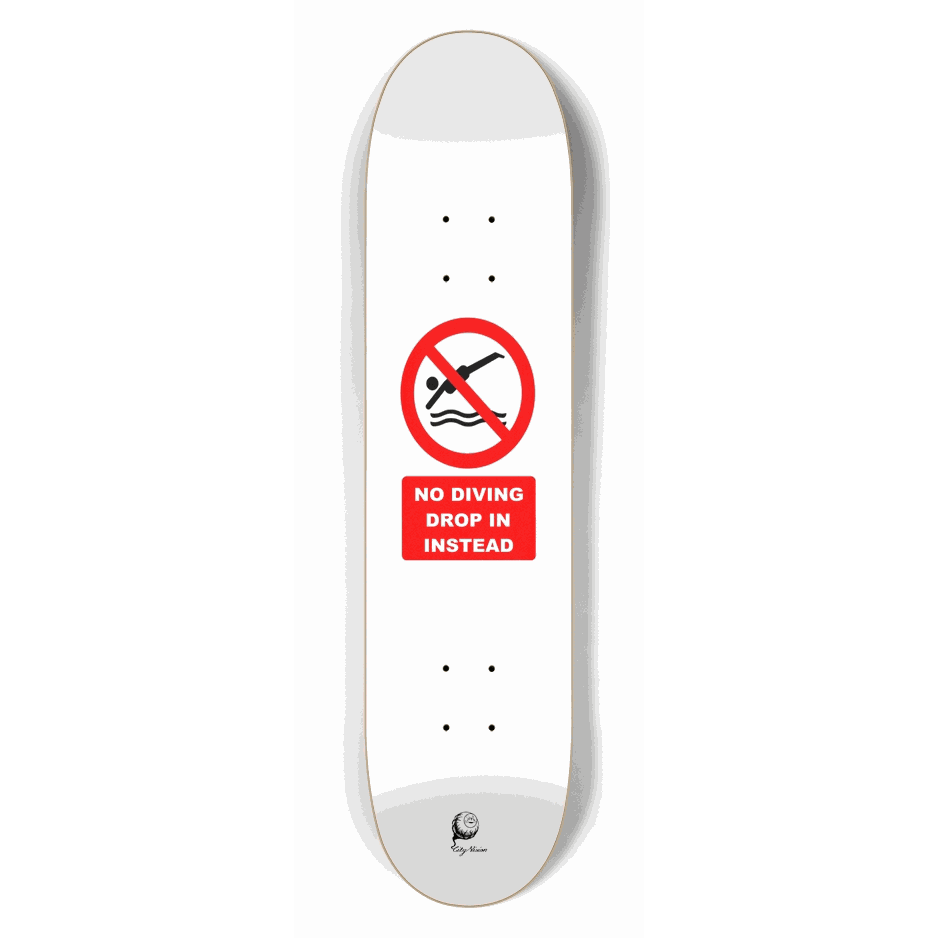 No Diving 7.50 City Vision Skateboards