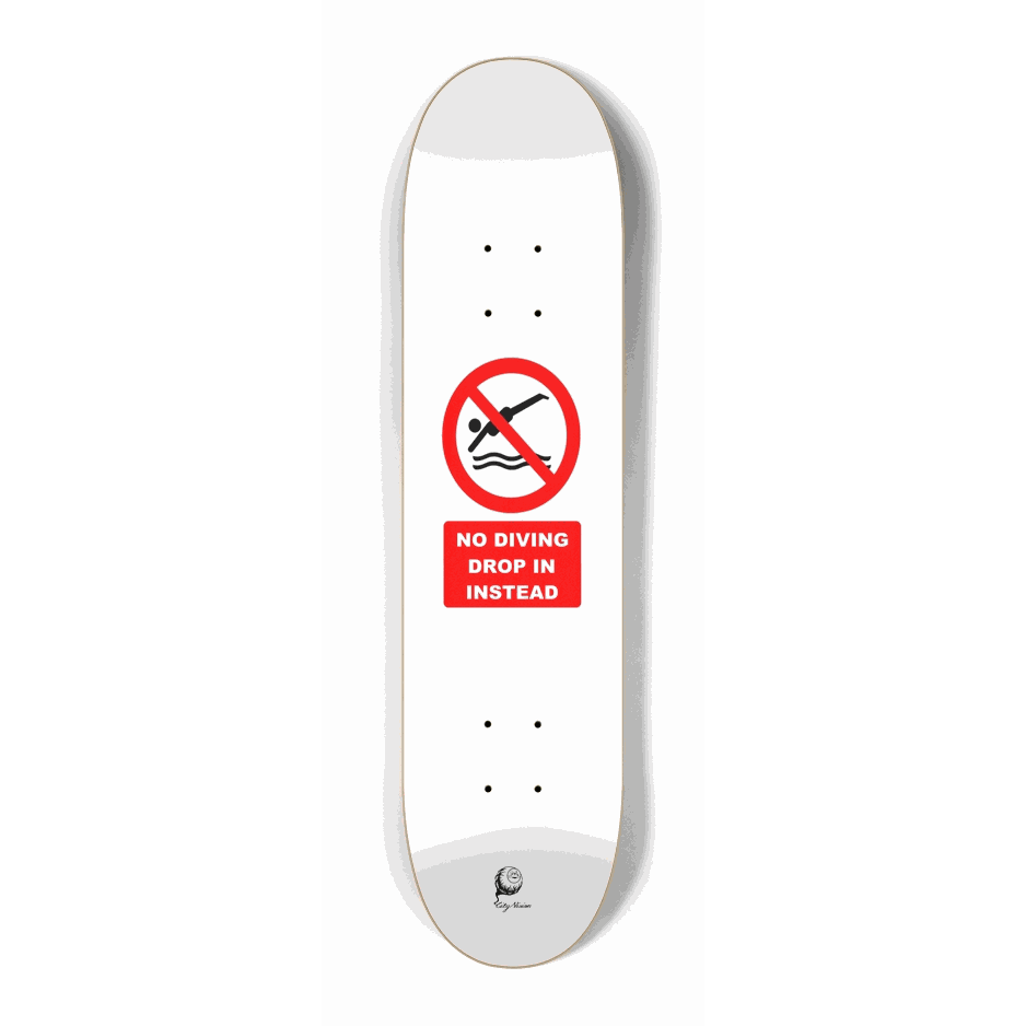 No Diving Mini 7.25 City Vision Skateboards