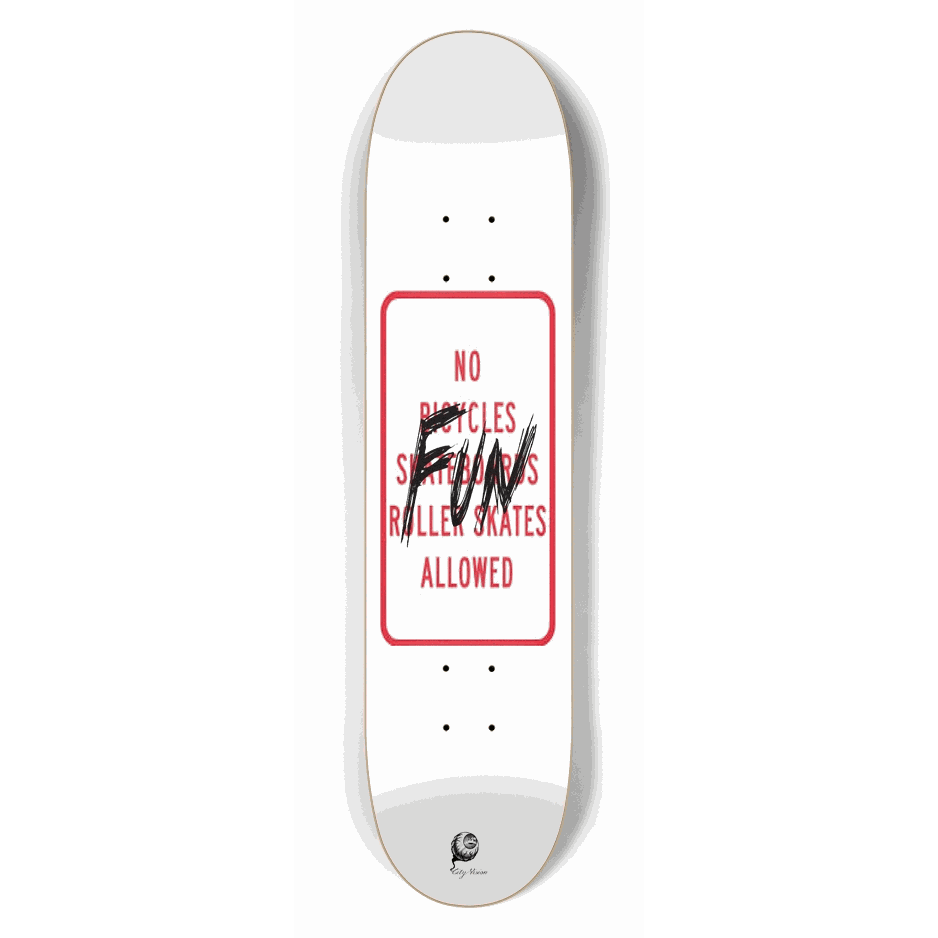 No Fun 7.50 City Vision Skateboards