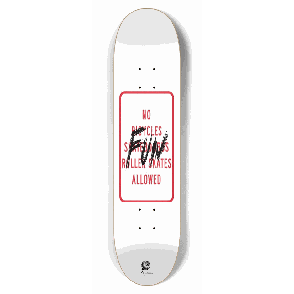 No Fun 7.62 City Vision Skateboards