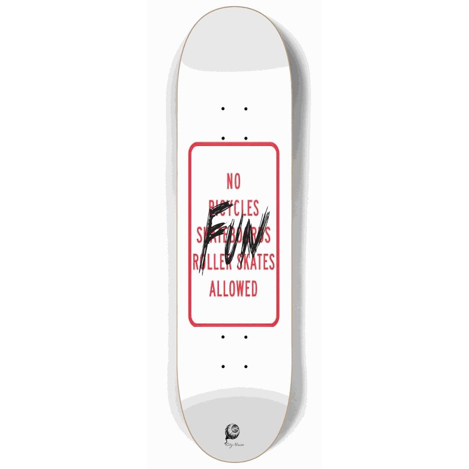 No Fun 8.25 City Vision Skateboards