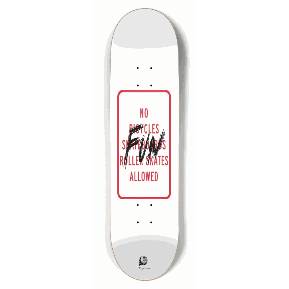 No Fun 8.50 City Vision Skateboards